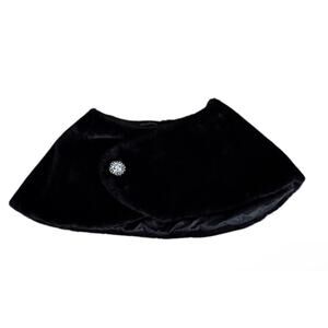 NWOT Park & Main Faux Fur Stole Shawl Medium With Fancy Brooch